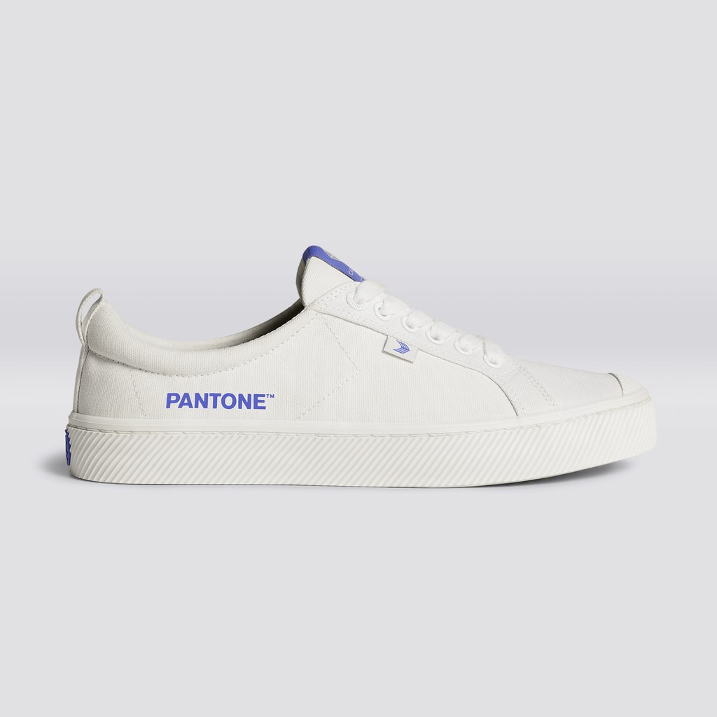 OCA LOW Cariuma Low Top Tela Vegan Off-White / Very Peri Canvas Femme | ZZU-1993707